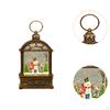 Christmas Snow Globe Lantern Lamp Handmade Home Decoration Music Box for Table Centerpiece