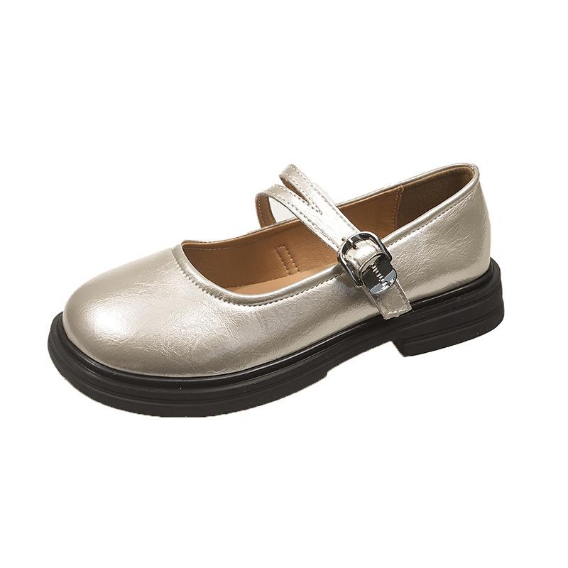 Vintage Mary Jane shoes women's 2025 spring new flat-bottomed versatile college Japanese uniform jk with skirt small leather shoes