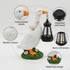 Garden Statue Figurine Lights with Solar Lantern Home Decor Crafts Cute for Balcony