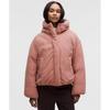Bubble Hem 600 Down Fill Puffer Jacket Red Clay