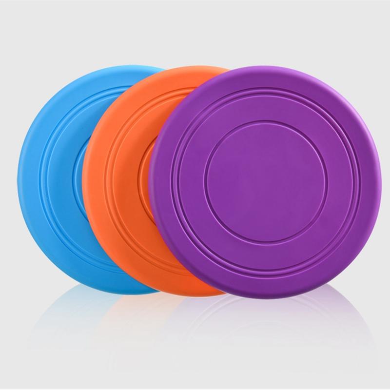 17.8cm Pet Resistant Bite Floating Toy Game Flying Discs Interactive Dog Supplies Dog Toys Pet Flying Discs Puppy Training Toy