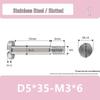 Single-Slot Stainless Steel M3*D4D5 Shoulder Head Bolt with Smooth Shank and Partial Thread