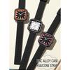 Unisex Analog Square Face Watch 5ATM Waterproof Lightweight Silicone Band Casual Stylish for Students