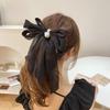 Gentle Wind Big Bow Organza Spring and Summer Velvet Super Summer Hairpin Back Head Hairpin Hair Accessories Headgear Women