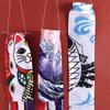 Japanese Style Outdoor Yard Decor Wind  Streamer Carp Flag Windsock Hanging Decorations Wind Chimes