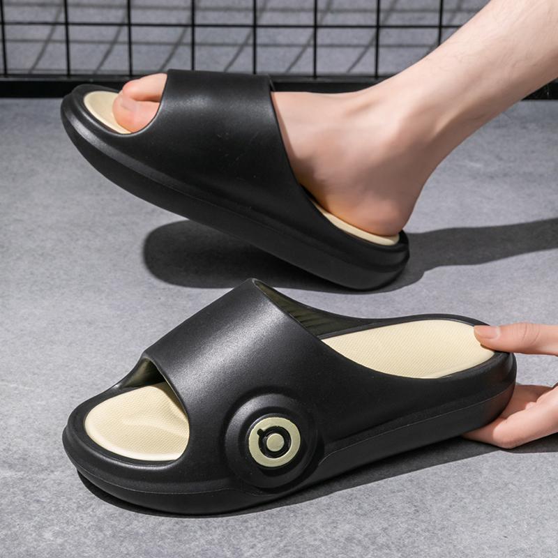 

Новые мужские уличные сандалии, тапочки, пляжные, удобные, на толстой подошве из ЭВА, мужская повседневная обувь, садовая обувь, мужские летние домашние сандалии 40-41