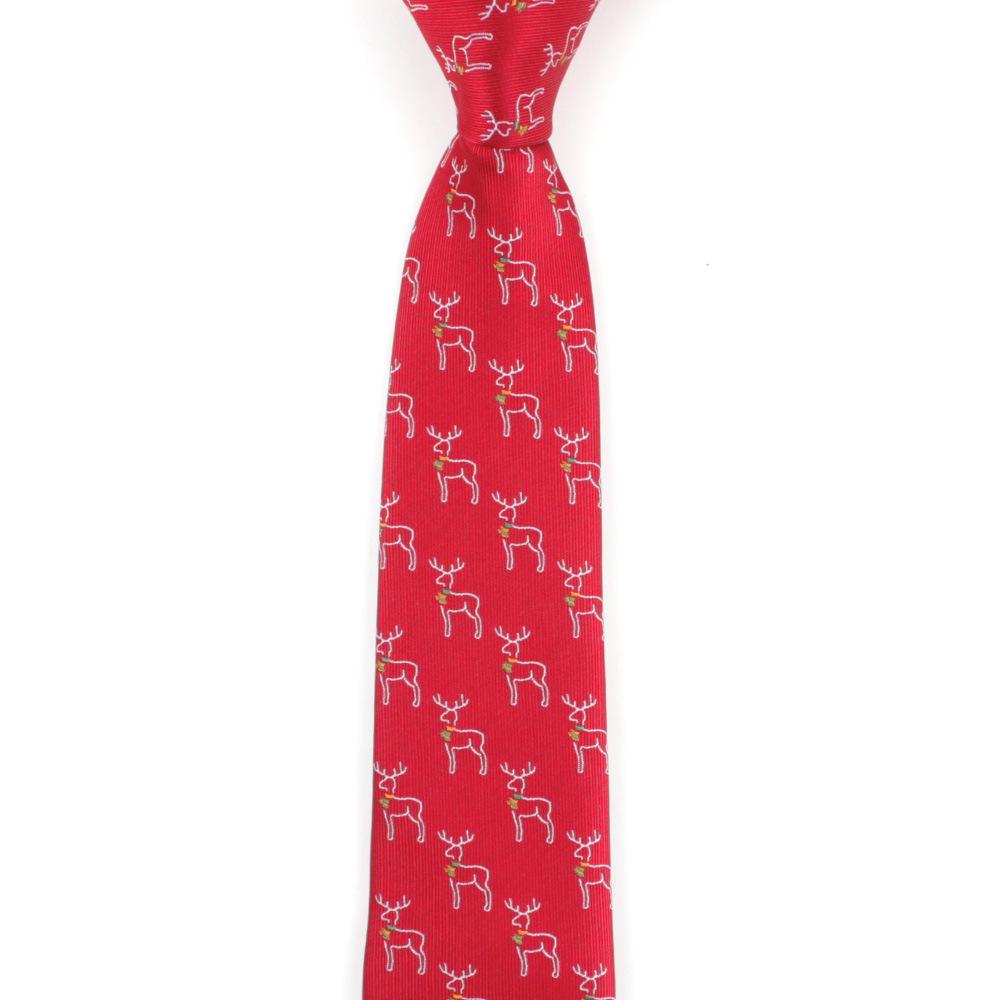 Men's Polyester Jacquard Christmas Tree Tie