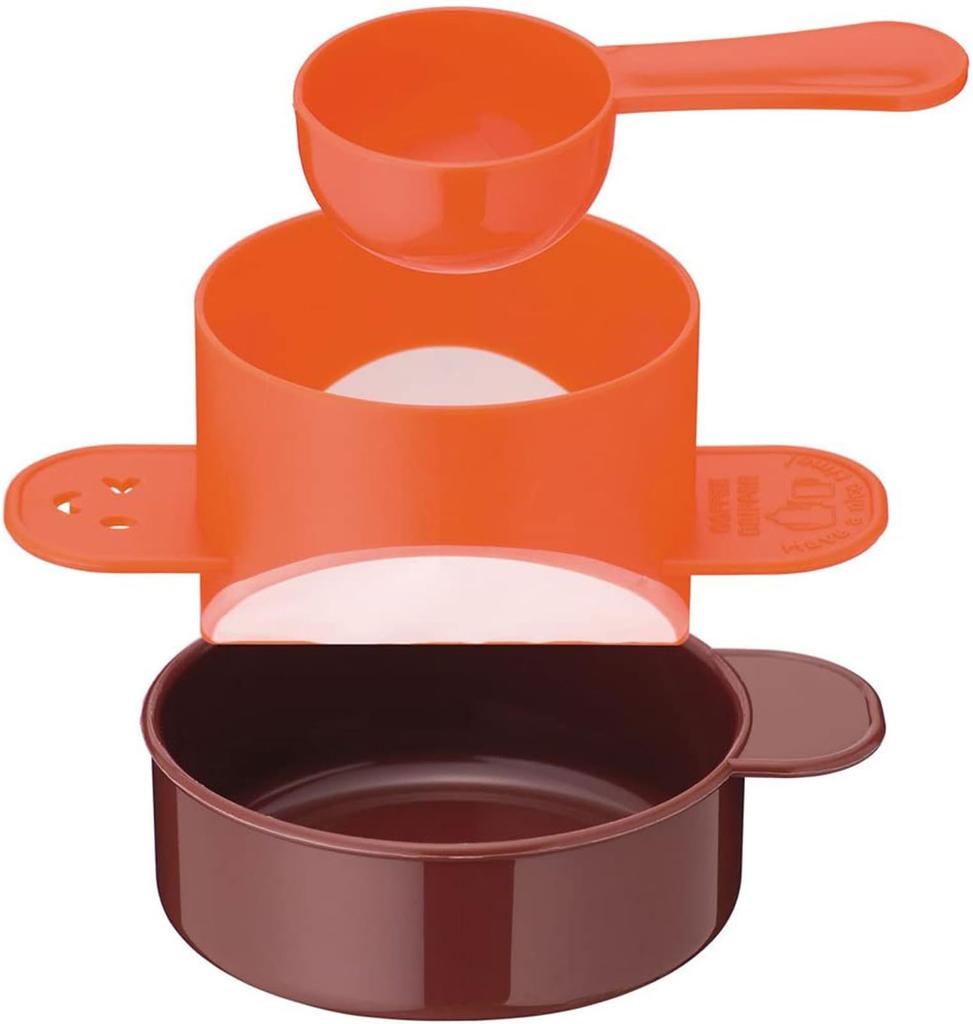 Shimomura Kihan Coffee Dripper In Includes Measuring 31135 [Made Japan] Paperless, Reusable, Single-Serve, Eco-Friendly, Tape, Winkle, Tsubame-Sanjo,