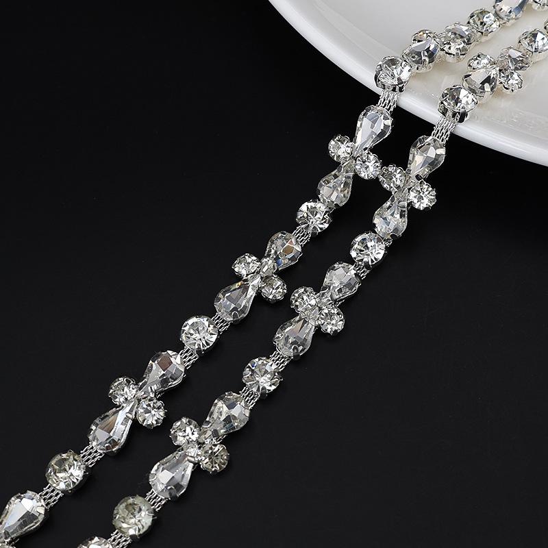 

Цветные стразовые цепочки с когтями для DIY аксессуаров и украшения одежды Approximately 90CM