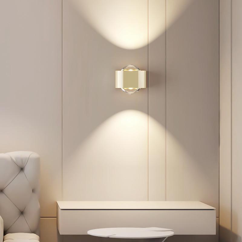 Modern Minimalist Wall Lamp: Smart Up/Down Light for Bedroom & Living Room Décor