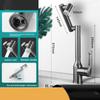 Cold and Hot Water Tap Stainless Steel Mixer Faucet Universal Rotation 2 Modes Spray Washbasin Sink Faucet Deck Mounted