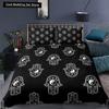 Yin Yang King Queen Duvet Cover Mandala Bohemian Bedding Set Retro Lotus Tai Chi Bagua Comforter Cover Chinoiserie Quilt Cover