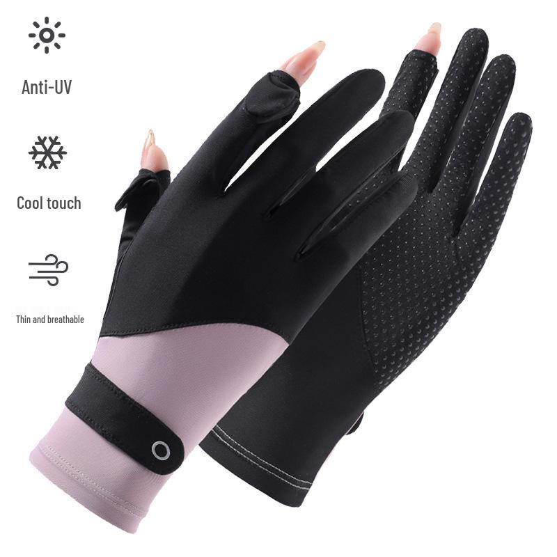 Women's Long Sleeve UV Protection Cycling & Driving Ice Silk Gloves