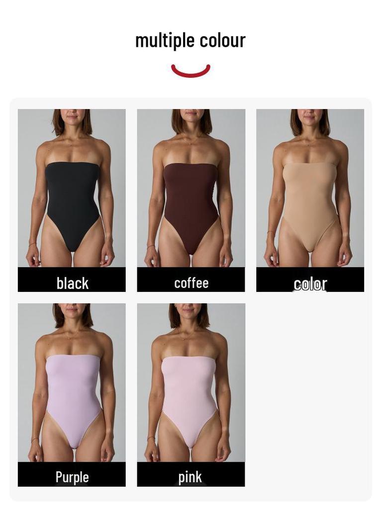 Abnehmbarer Träger Bauchkontrolle Schlankmachender Sport-Body