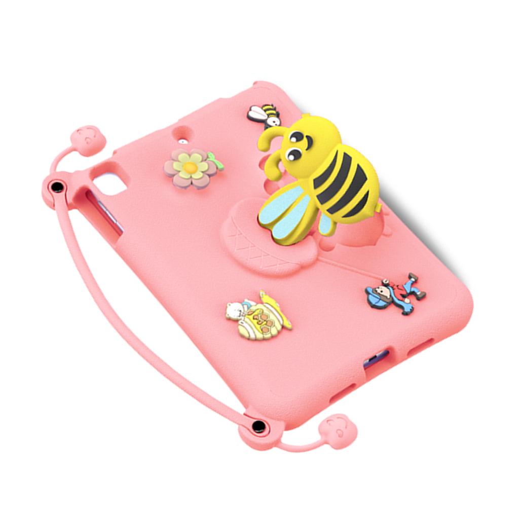 Étui de Protection en EVA Motif Abeille pour iPad Pro 9.7 Pouces Air 1 2 Protecteur antichoc avec Support Rose