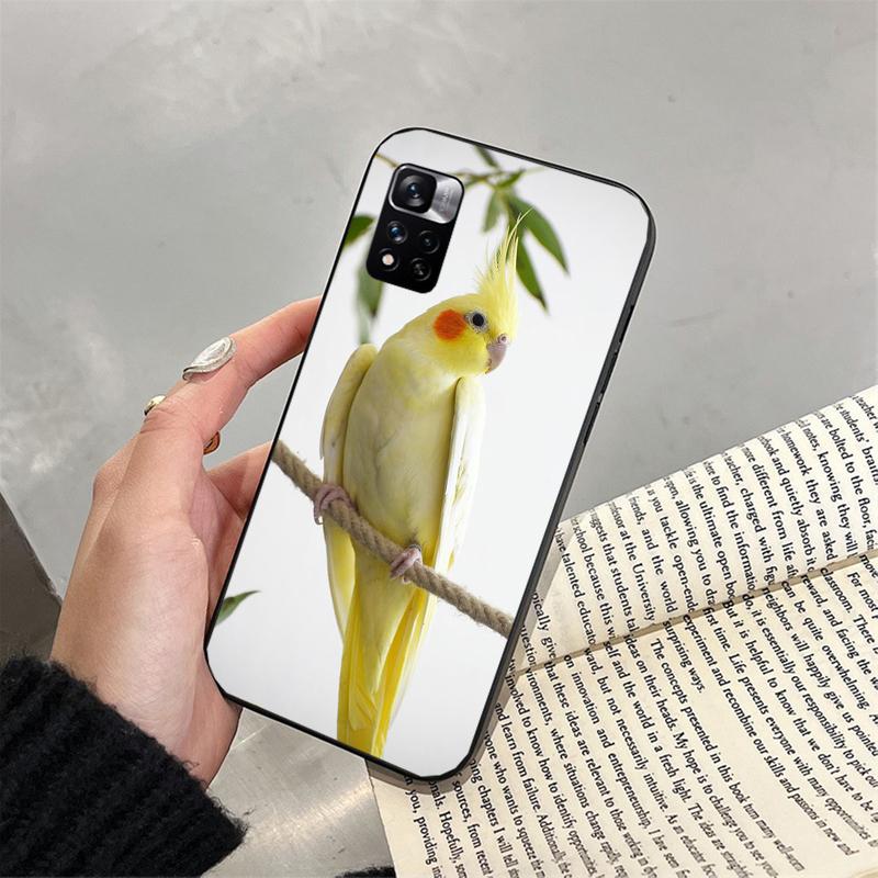 Phone Case For Xiaomi Redmi note 14 Pro 14 13 12 11 10 Pro 14S 12S 11S Redmi 14C 13C 10 Cockatiel bird