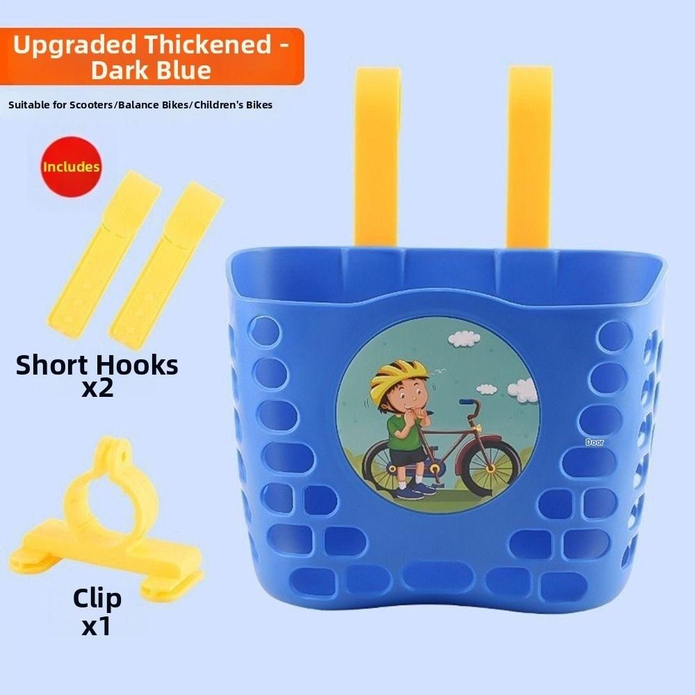 Multicolors Children Kids Basket Plastic Student Front Basket Bike Accessories