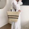 Bag Korean lazy wind large capacity hand carry straw bag 2025 spring new fashion shoulder vegetable basket bag