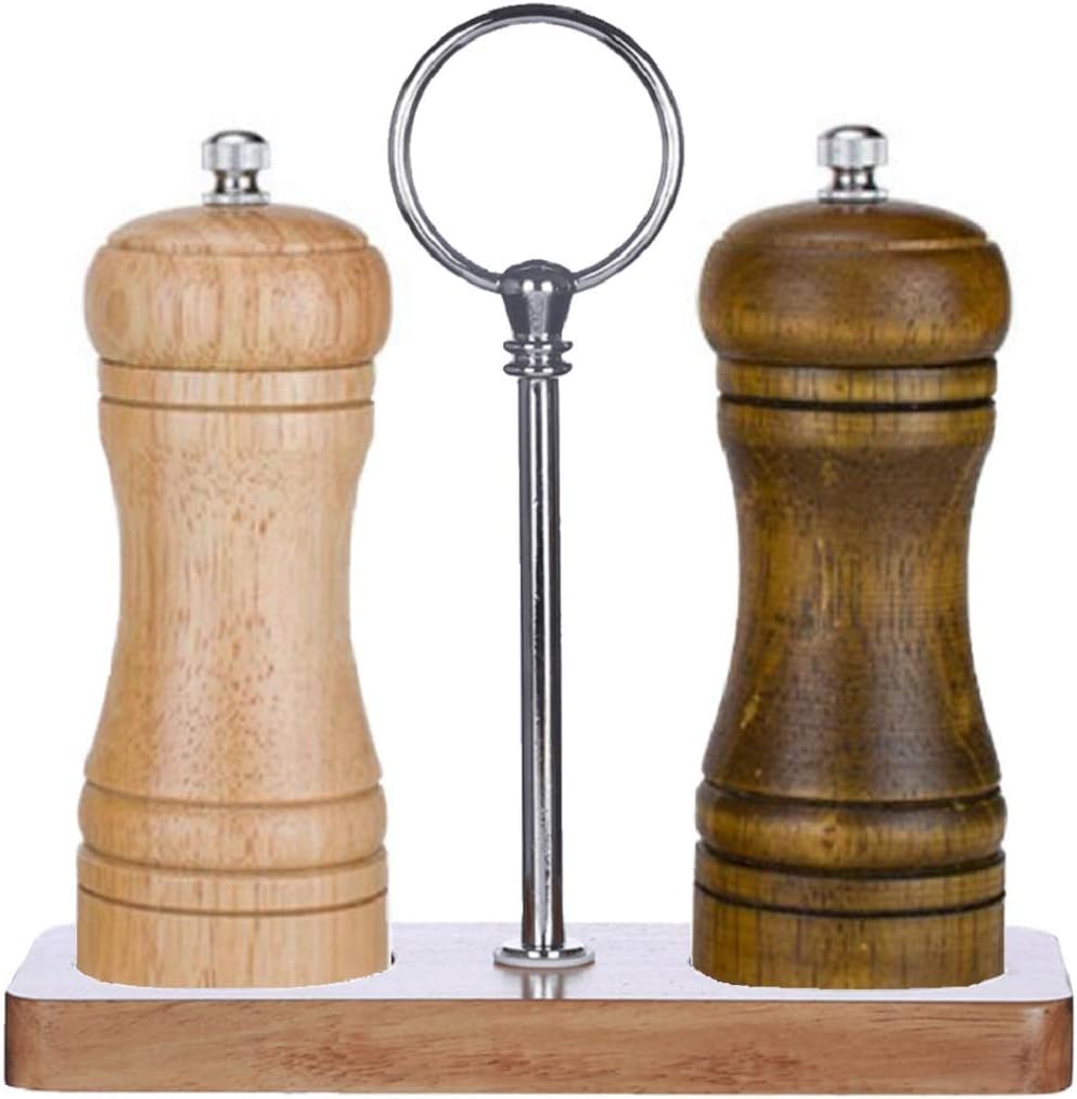 

Ein Blau Multipurpose Two Adjustable Natural Oak with Ceramic Grinder and Condiment Designed by Professional Chefs Oak with Mill, 14.5cm/22cm, Colors,