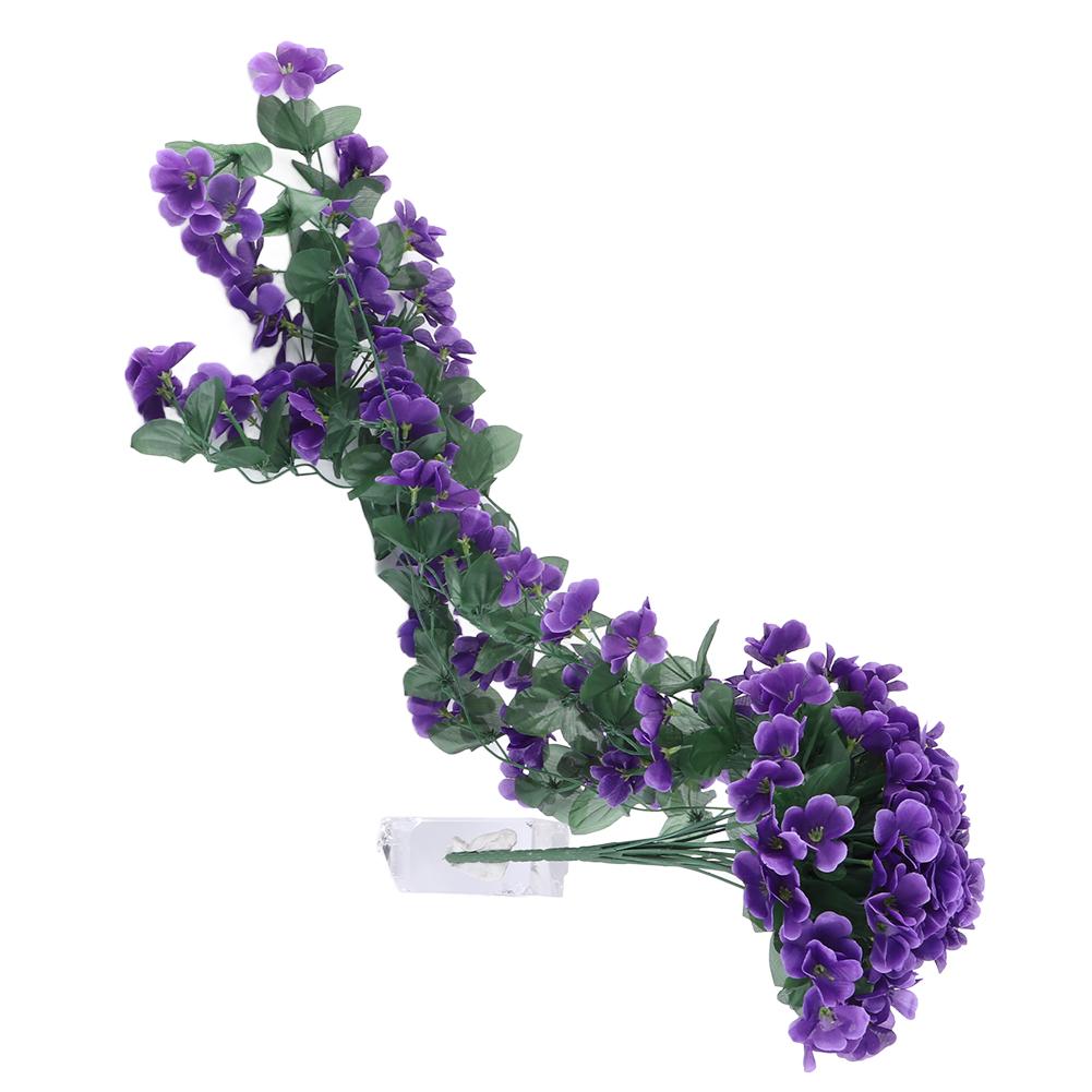 

Искусственная глициния в подвесной корзине с имитацией фиалок для свадебного и домашнего декора