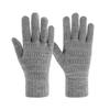 Women's Fleece-Lined Knitted Outdoor Gloves