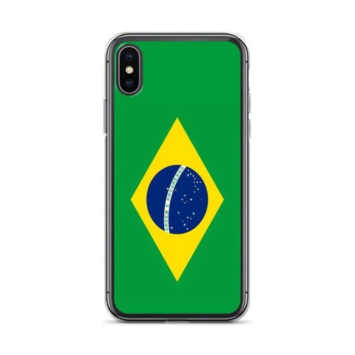 Coque Télephone Drapeau Brésil - iPhone X