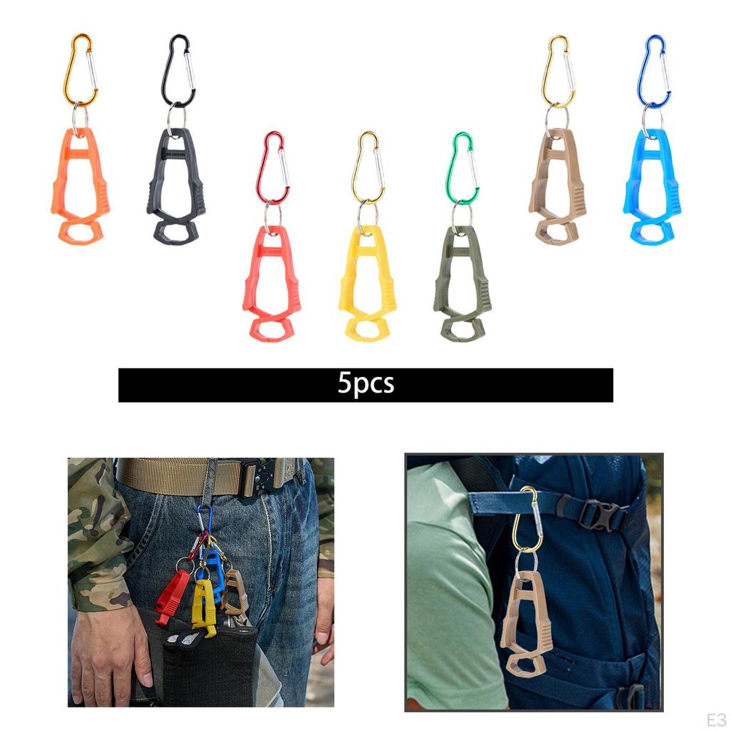 5 Pieces Outdoor Glove Clip Multipurpose Hook Clamp Hanger Anti Drop for Construction
