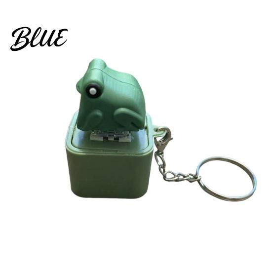 Stress Relief Desk Accessory Seagull Frog Sound Button Keychain Creative Voice Toy 1pc B