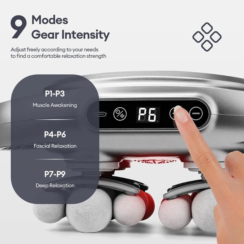 18-Head Fascia Gun High-Frequency Vibration Body Massage Gun Back and Waist Massager Neck Shoulder Massager Muscle masajeador