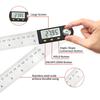 Digital Angle Finder Ruler 200/300 mm Digital Protractor Digital Goniometer 2-in-1 Angle Gauge With Stainless Steel Blades