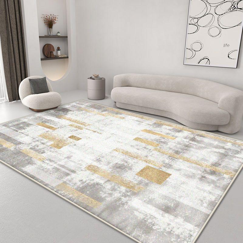 

Ковры в скандинавском абстрактном стиле для гостиной, современные декоративные ковры с эффектом чернильной стирки для спальни, нескользящий коврик для лаунжа, кофейных столиков, моющийся коврик 60*90cm