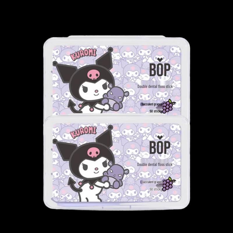 

POP Dental Double-Line Floss Sticks - Grape (2-Pack)