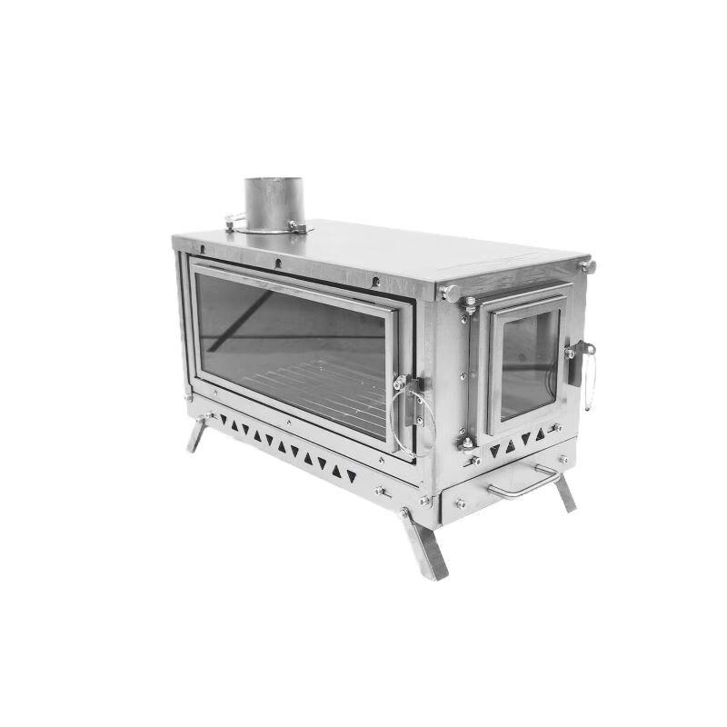 UOSU Outdoor Camping Wood Burning Stove with View Window
