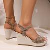 Fashion Women Wedges Sandals 2025 Summer New Platform Fashion Platform Women Sandals Anti-slip Comfortable Designer Shoes for Women