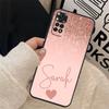 Personalised name initial Cover For Xiaomi Redmi Note 12 11 Pro 8 9 10 Pro 12S 10S 11S 9S Redmi 12 9C 10C 12C Case