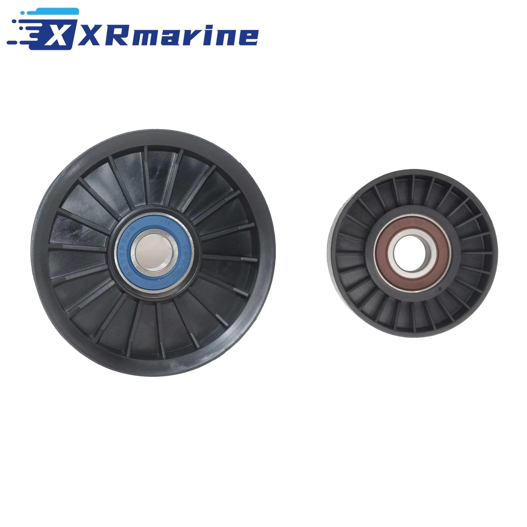 

For Mercruiser V6 V8 Serpentine belt Idler PULLEY set 4.3 5.0 5.7 6.2 L MPI pulleys 864625T, 8M6500024, 865598 чорний