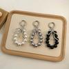 Korean Style Keychain Pendant: Metal Irregular Bow with Pearl Beads for Phone or Bag Accessories