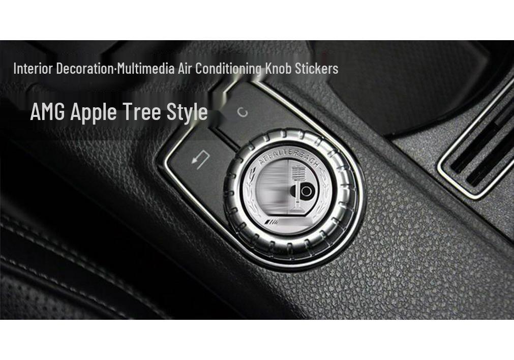 Mercedes GLA200/220 A/B-Class Interior Multimedia Knob Decoration Stickers for Air Conditioning