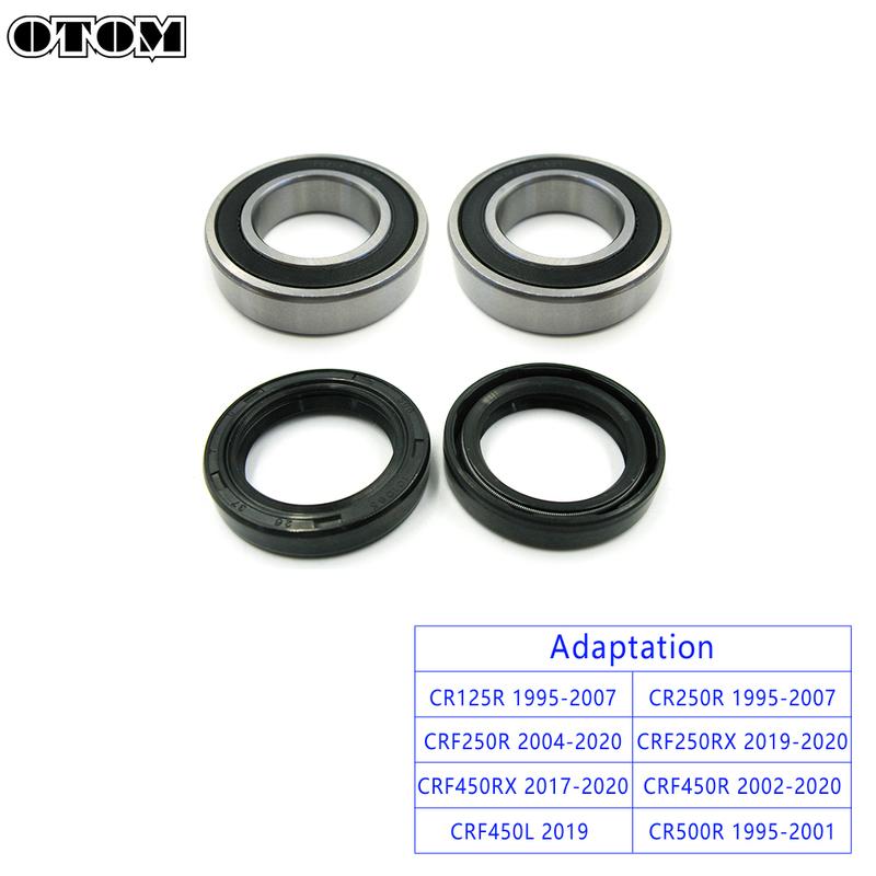 OTOM Motorcycle Front Rear Wheel Hub Oil Seal Bearing Set 6904 6905 For HONDA CRF CRF250R CRF450R CRF250X CRF450RX CRF450L CR500