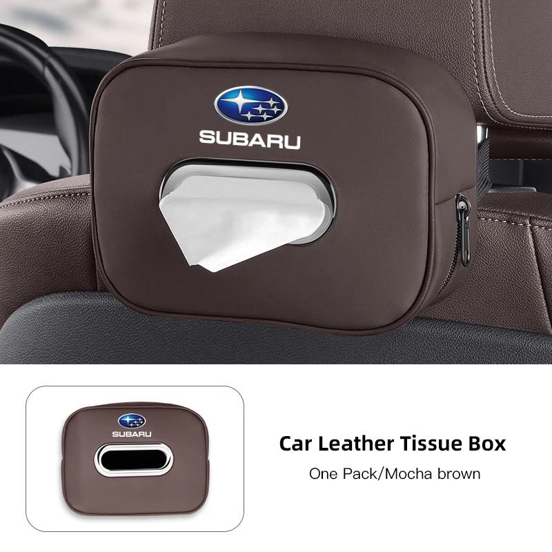 High-capacity Car Interior Tissue Box Kleenex Storage Bag Accessories For Subaru STI Forester Impreza Legacy Outback XV BRZ WRX cy5