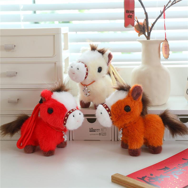 Cute Horse Pendant Plush Toy - Year Mascot Gift