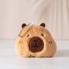 Blinking Capybara Key Ring Beeping Cartoon Animal Pendant Bag Hanging Capybara Plush Keychain  Kids