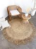 AMBAL runder Raffia-Teppich