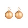 French ins Christmas ball earrings metal style personality versatile European and American fashion simple alloy material