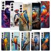 Animal Oil Painting Bird Phone Case For Samsung Galaxy S26 S25 Edge S24 S23 FE S22 Ultra S21 Plus S20 + Fundas Cover Coque Galax