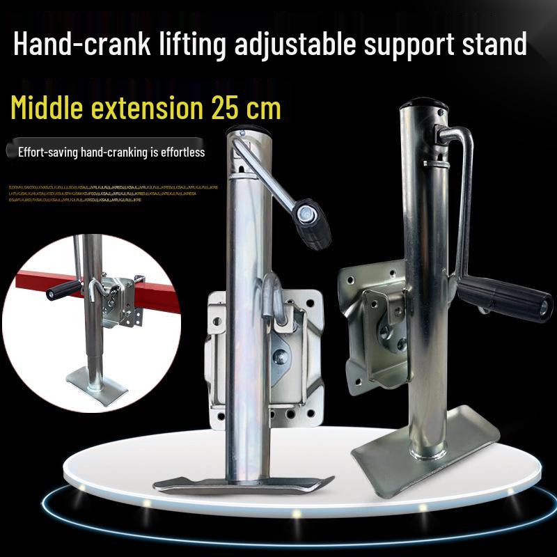 Heavy-Duty Hand-Crank Adjustable Lifter with Ground Brake and Support Frame