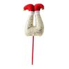 Elf Leg Christmas Tree Picks 3D Decorative Stems with Colorful Stripes Easy Insert Elf Leg Decor for Xmas Tree Wreath & Holiday Display