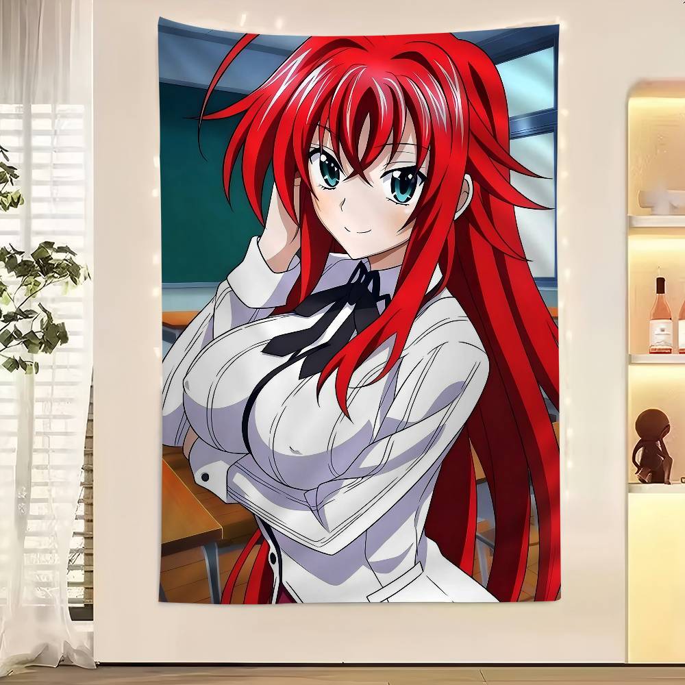 Anime High School DxD DIY Sticky Colorful Tapestry Wall Hanging Bohemian Wall Tapestries Mandala Wall Art Decor