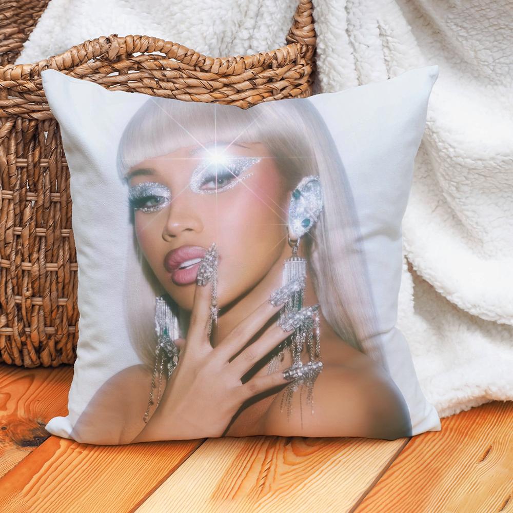 Singer Cardi B Am I the Drama Pillow Case Home Decoration Cushion Cover Suitable For Office Sofa Bedroom Car