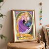 Disney Rapunzel Paint By Numbers Hand Painting Kit. Art Nouveau Home Decor Gift